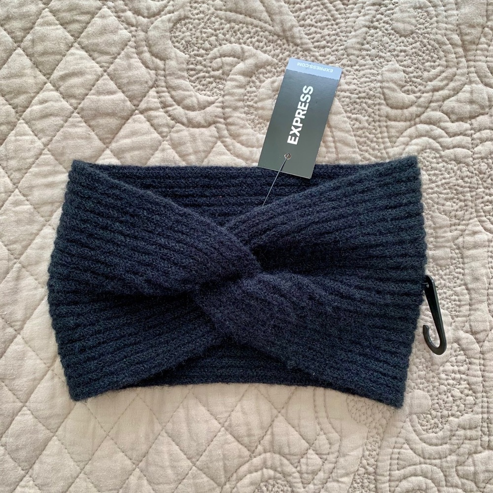 NWT EXPRESS BLACK KNIT HEADWRAP